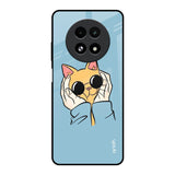 Adorable Cute Kitty Realme 13 5G Glass Back Cover Online