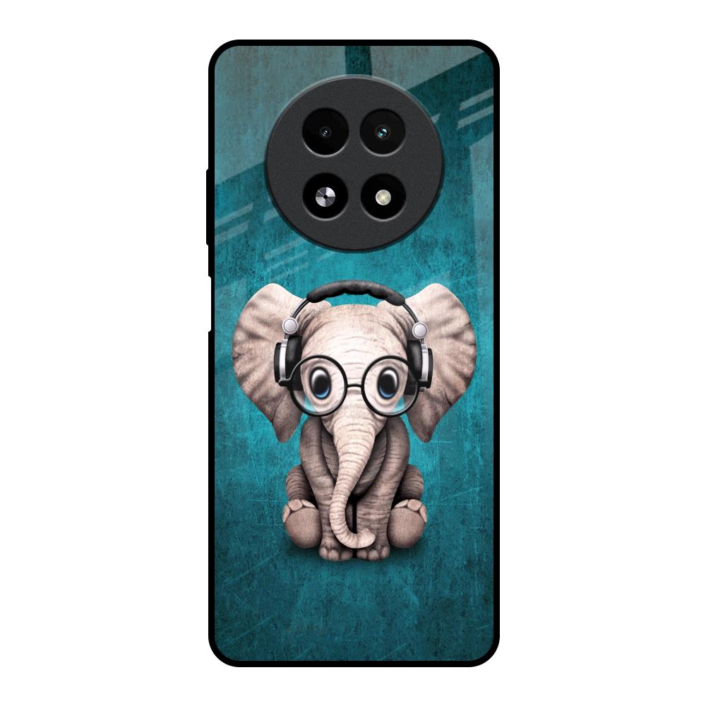 Adorable Baby Elephant Realme 13 5G Glass Back Cover Online