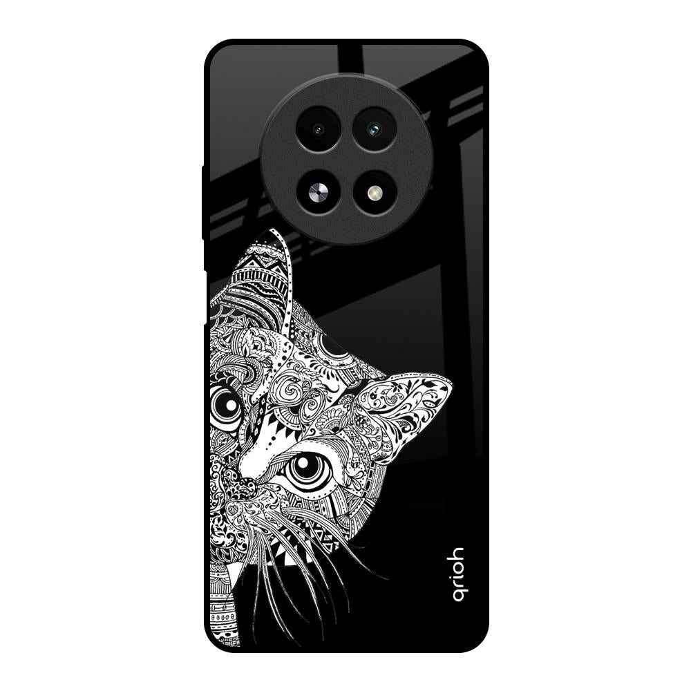 Kitten Mandala Realme 13 5G Glass Back Cover Online
