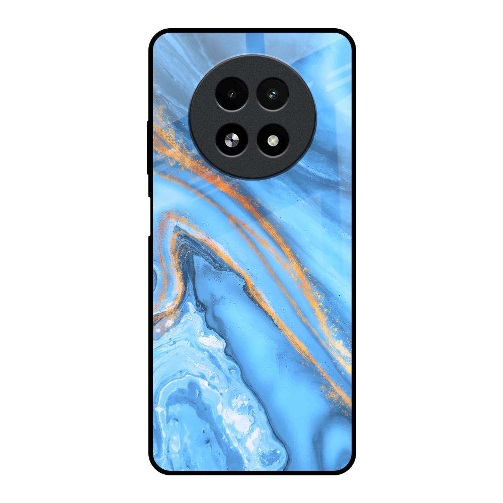 Vibrant Blue Marble Realme 13 5G Glass Back Cover Online
