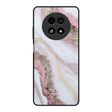Pink & Gold Gllitter Marble Realme 13 5G Glass Back Cover Online