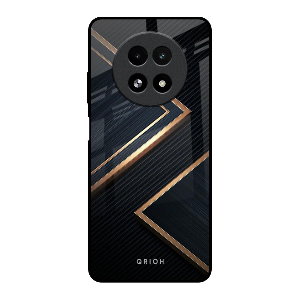 Sleek Golden & Navy Realme 13 5G Glass Back Cover Online