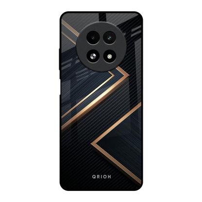 Sleek Golden & Navy Realme 13 5G Glass Back Cover Online
