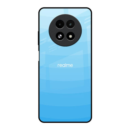 Wavy Blue Pattern Realme 13 5G Glass Back Cover Online