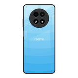 Wavy Blue Pattern Realme 13 5G Glass Back Cover Online