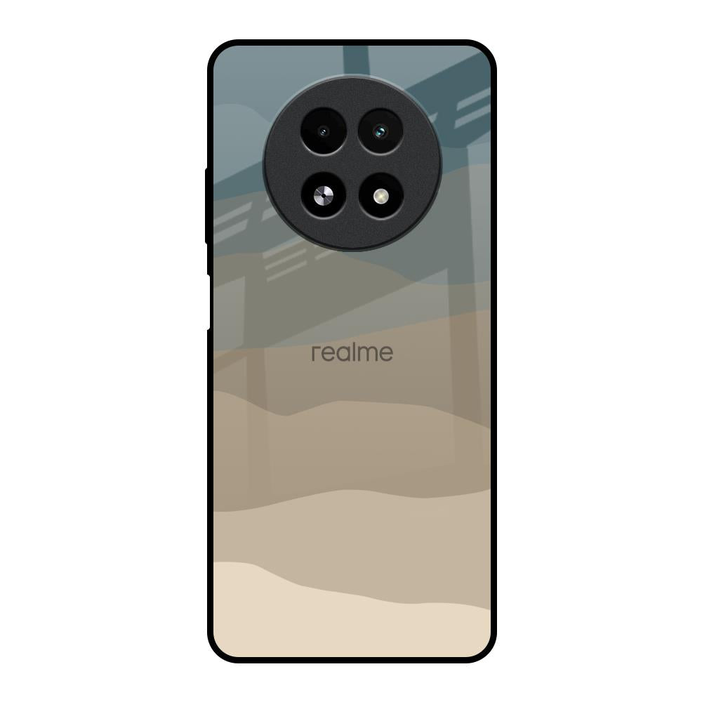 Abstract Mountain Pattern Realme 13 5G Glass Back Cover Online