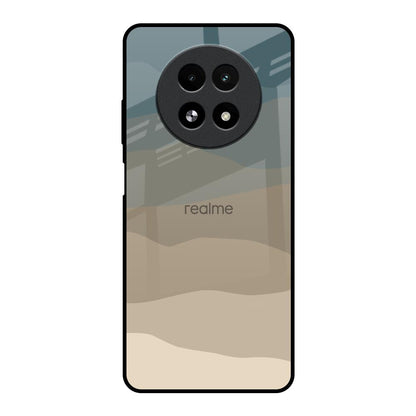 Abstract Mountain Pattern Realme 13 5G Glass Back Cover Online