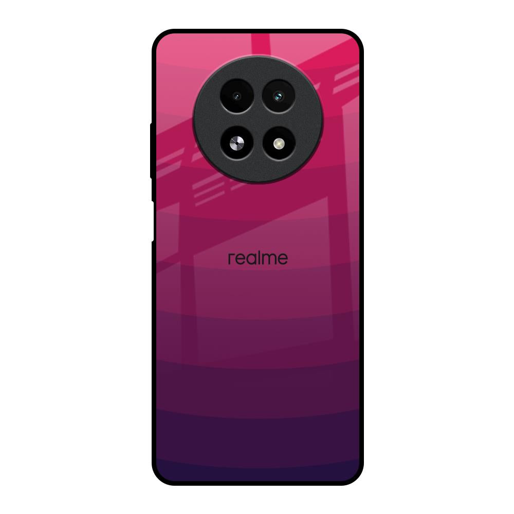 Wavy Pink Pattern Realme 13 5G Glass Back Cover Online