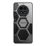 Hexagon Style Realme 13 5G Glass Back Cover Online