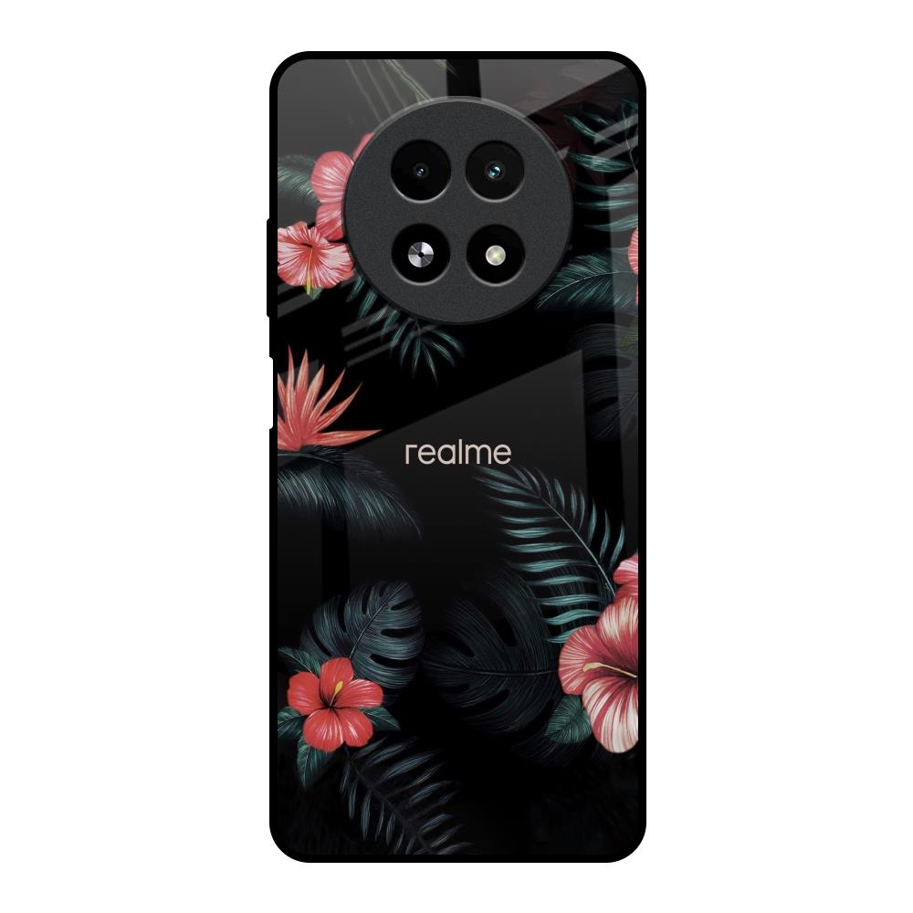 Tropical Art Flower Realme 13 5G Glass Back Cover Online