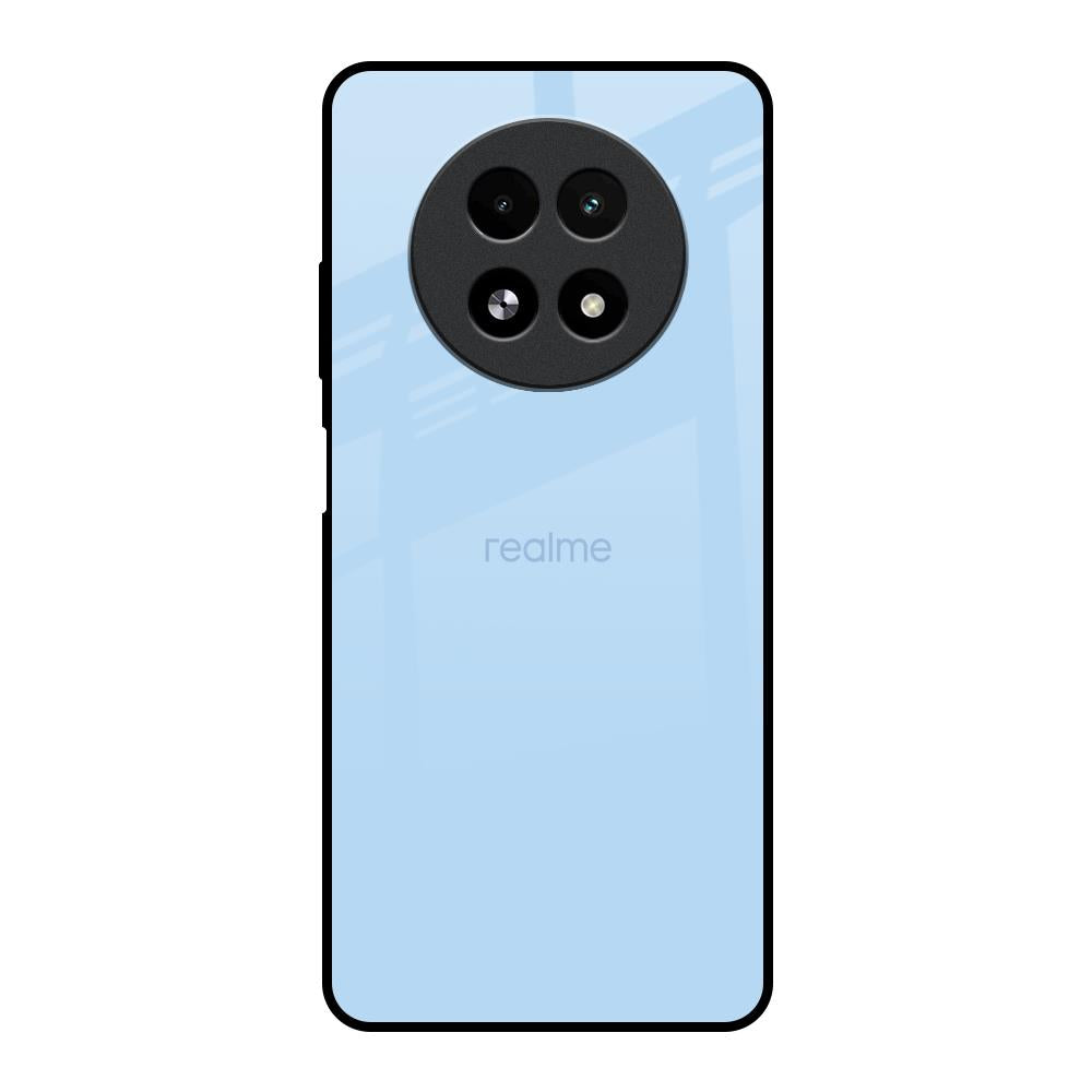 Pastel Sky Blue Realme 13 5G Glass Back Cover Online