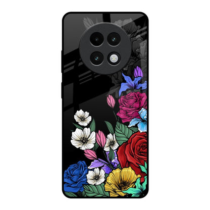 Rose Flower Bunch Art Realme 13 Plus 5G Glass Back Cover Online