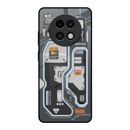 Retro Futuristic Realme 13 Plus 5G Glass Back Cover Online