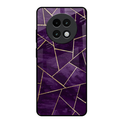 Geometric Purple Realme 13 Plus 5G Glass Back Cover Online