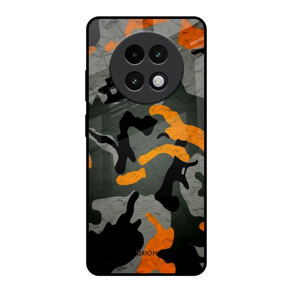 Camouflage Orange Realme 13 Plus 5G Glass Back Cover Online