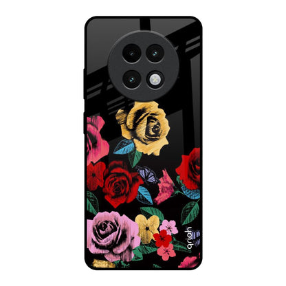 Floral Decorative Realme 13 Plus 5G Glass Back Cover Online