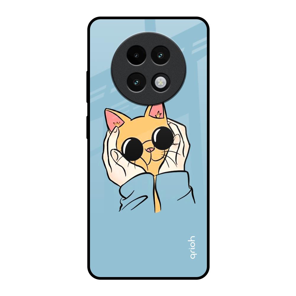 Adorable Cute Kitty Realme 13 Plus 5G Glass Back Cover Online