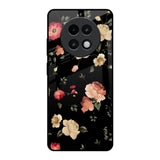 Black Spring Floral Realme 13 Plus 5G Glass Back Cover Online