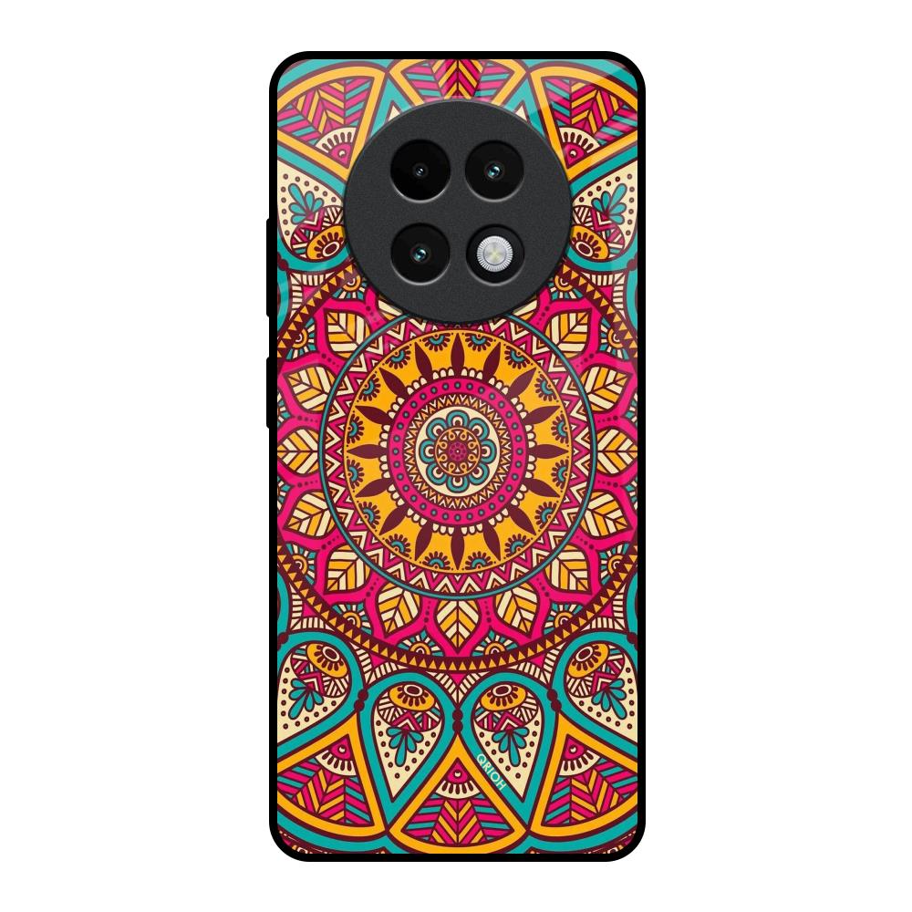 Elegant Mandala Realme 13 Plus 5G Glass Back Cover Online