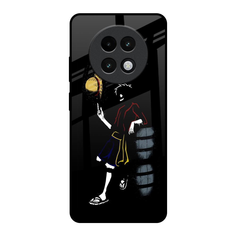 Luffy Line Art Realme 13 Plus 5G Glass Back Cover Online