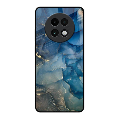 Blue Cool Marble Realme 13 Plus 5G Glass Back Cover Online