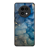 Blue Cool Marble Realme 13 Plus 5G Glass Back Cover Online
