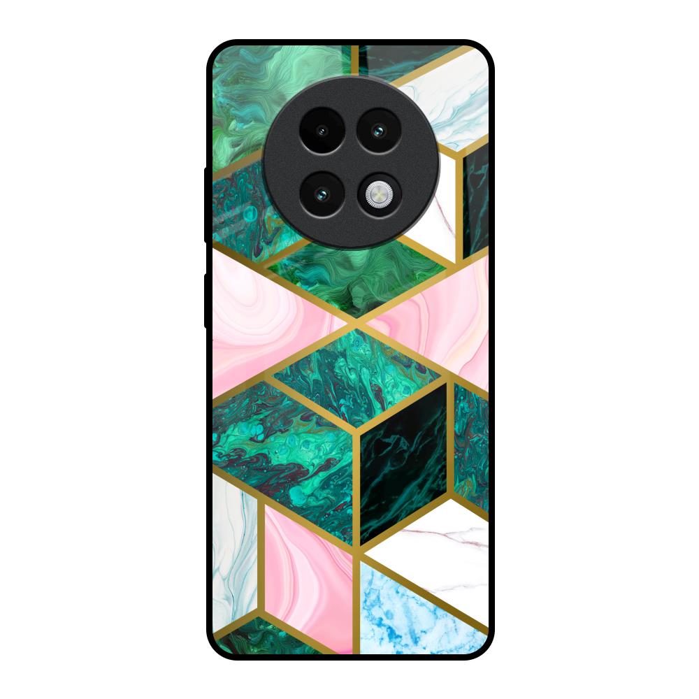 Seamless Green Marble Realme 13 Plus 5G Glass Back Cover Online