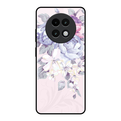 Elegant Floral Realme 13 Plus 5G Glass Back Cover Online