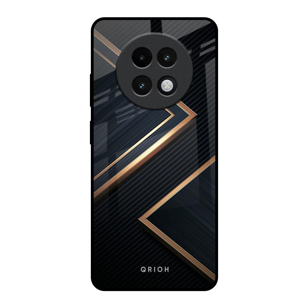 Sleek Golden & Navy Realme 13 Plus 5G Glass Back Cover Online