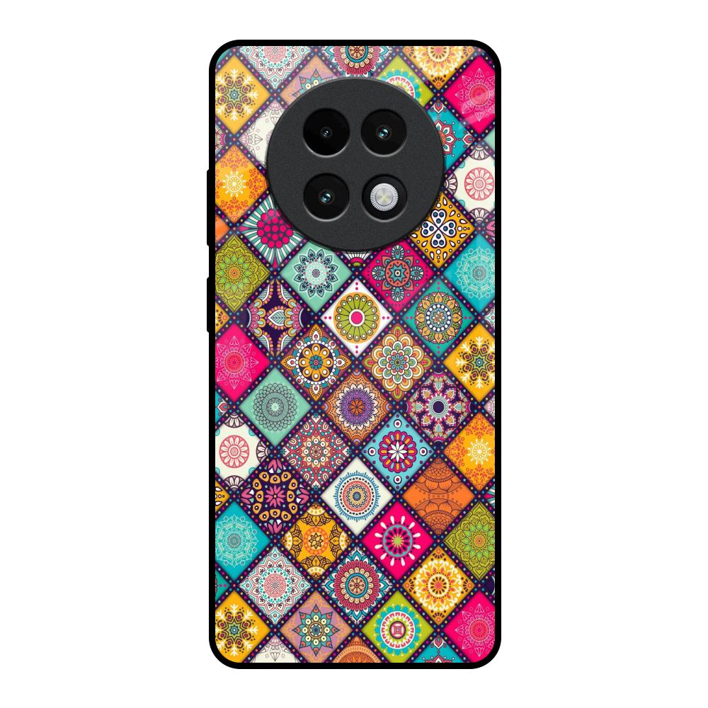 Multicolor Mandala Realme 13 Plus 5G Glass Back Cover Online