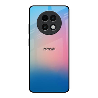 Blue & Pink Ombre Realme 13 Plus 5G Glass Back Cover Online
