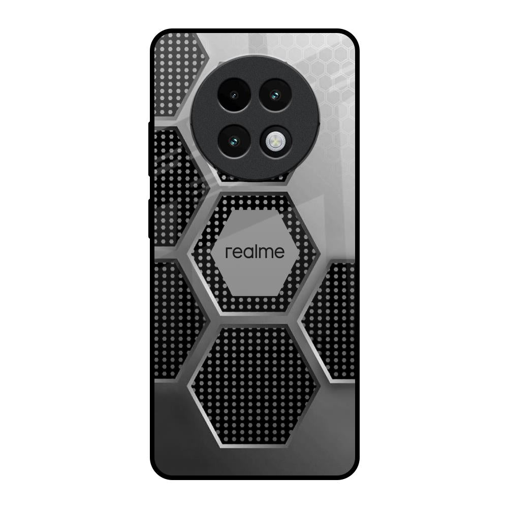 Hexagon Style Realme 13 Plus 5G Glass Back Cover Online