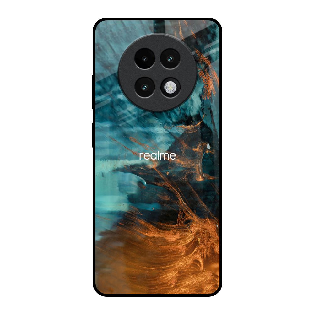 Golden Splash Realme 13 Plus 5G Glass Back Cover Online