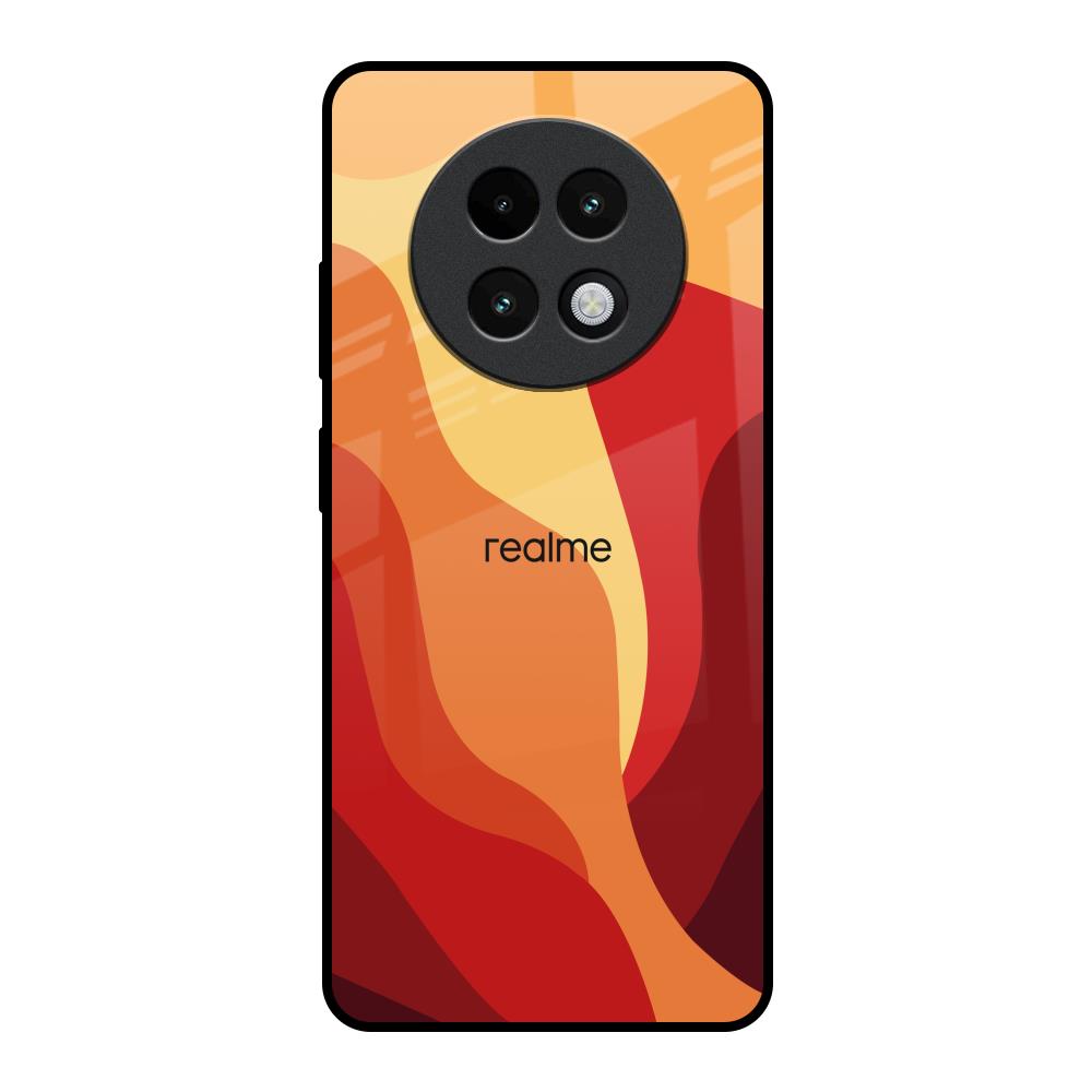 Magma Color Pattern Realme 13 Plus 5G Glass Back Cover Online