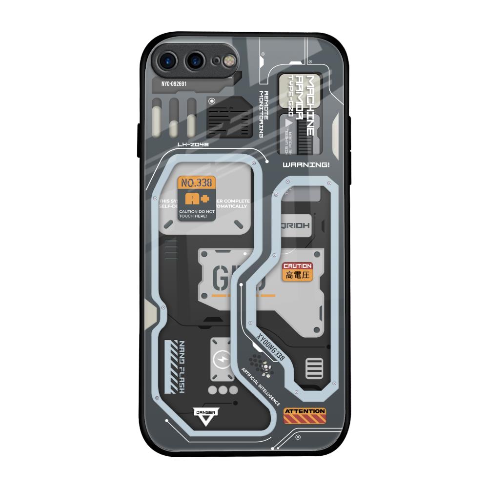 Retro Futuristic iPhone 7 Plus Glass Back Cover Online