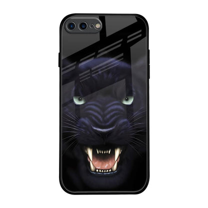 Angry Black Leopard iPhone 7 Plus Glass Back Cover Online