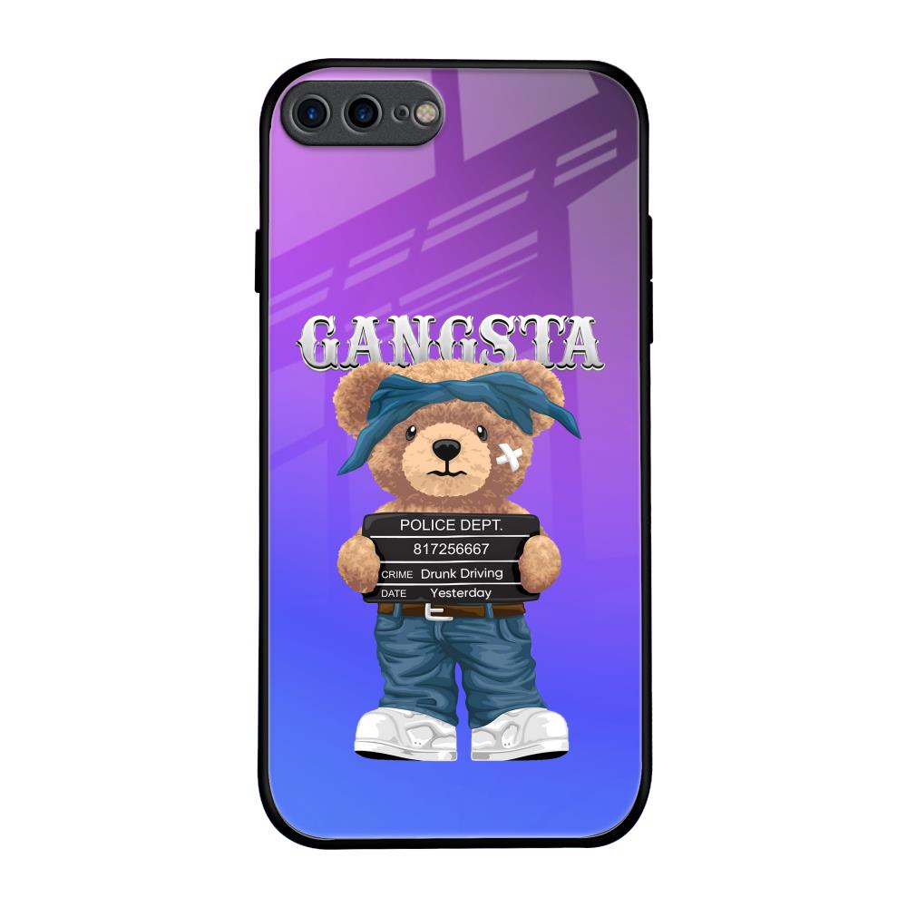 Gangsta Bear iPhone 7 Plus Glass Back Cover Online
