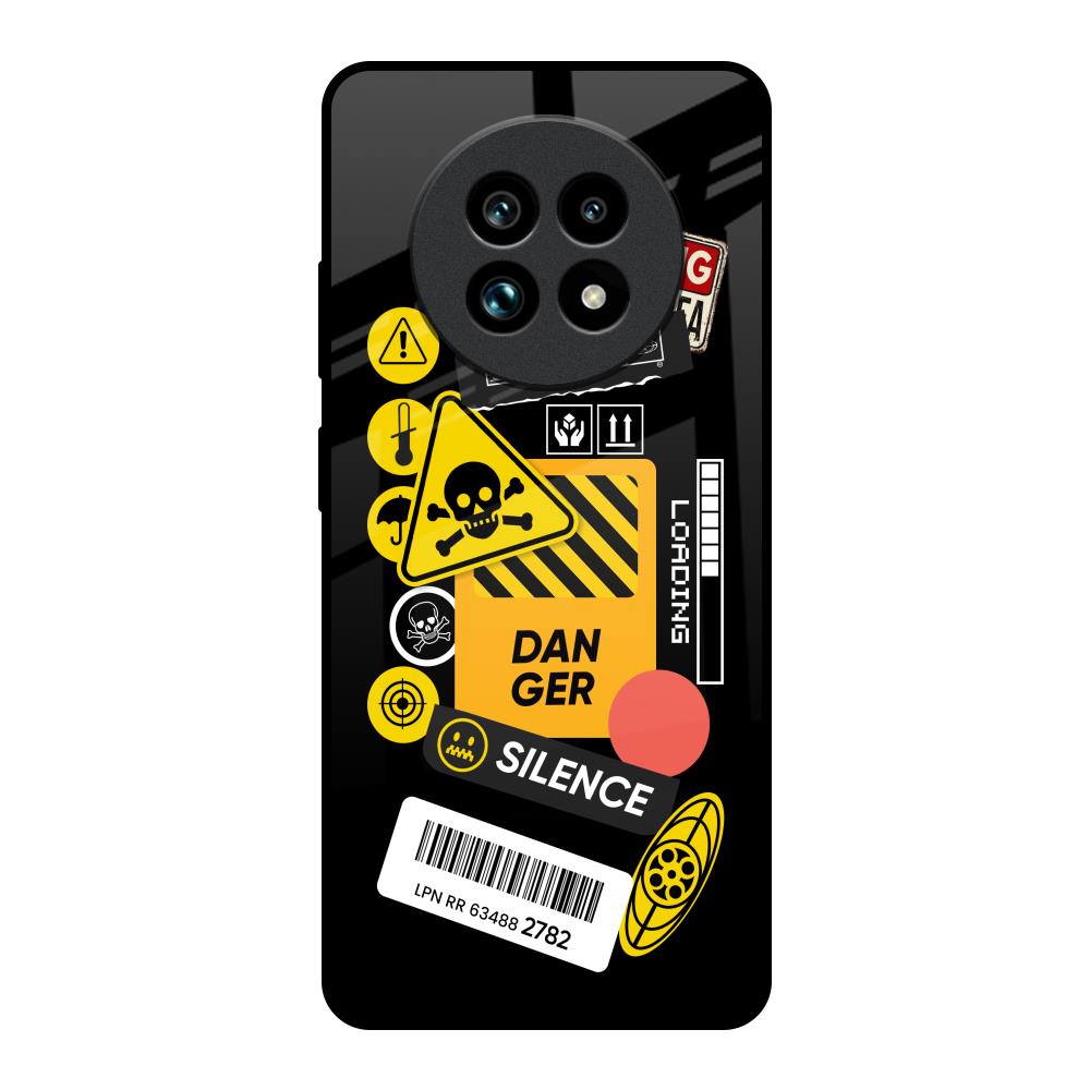 Danger Signs Realme 13 Pro Plus 5G Glass Back Cover Online