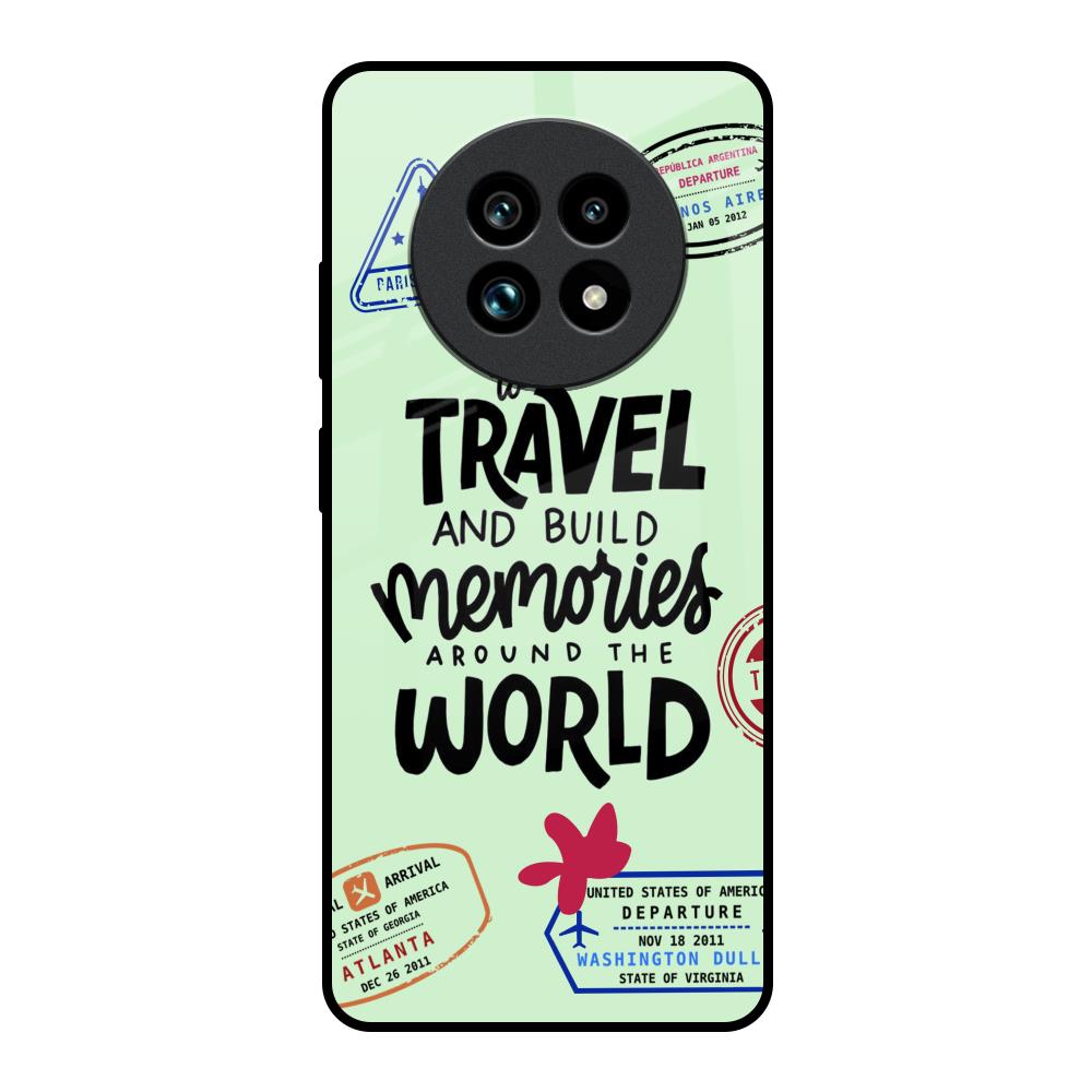 Travel Stamps Realme 13 Pro Plus 5G Glass Back Cover Online