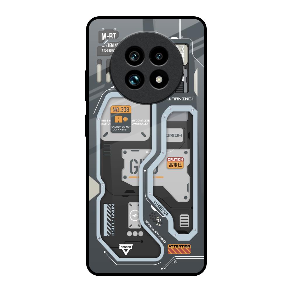 Retro Futuristic Realme 13 Pro Plus 5G Glass Back Cover Online
