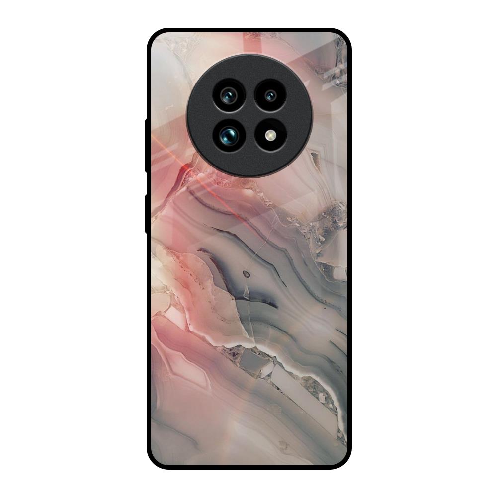 Pink And Grey Marble Realme 13 Pro Plus 5G Glass Back Cover Online
