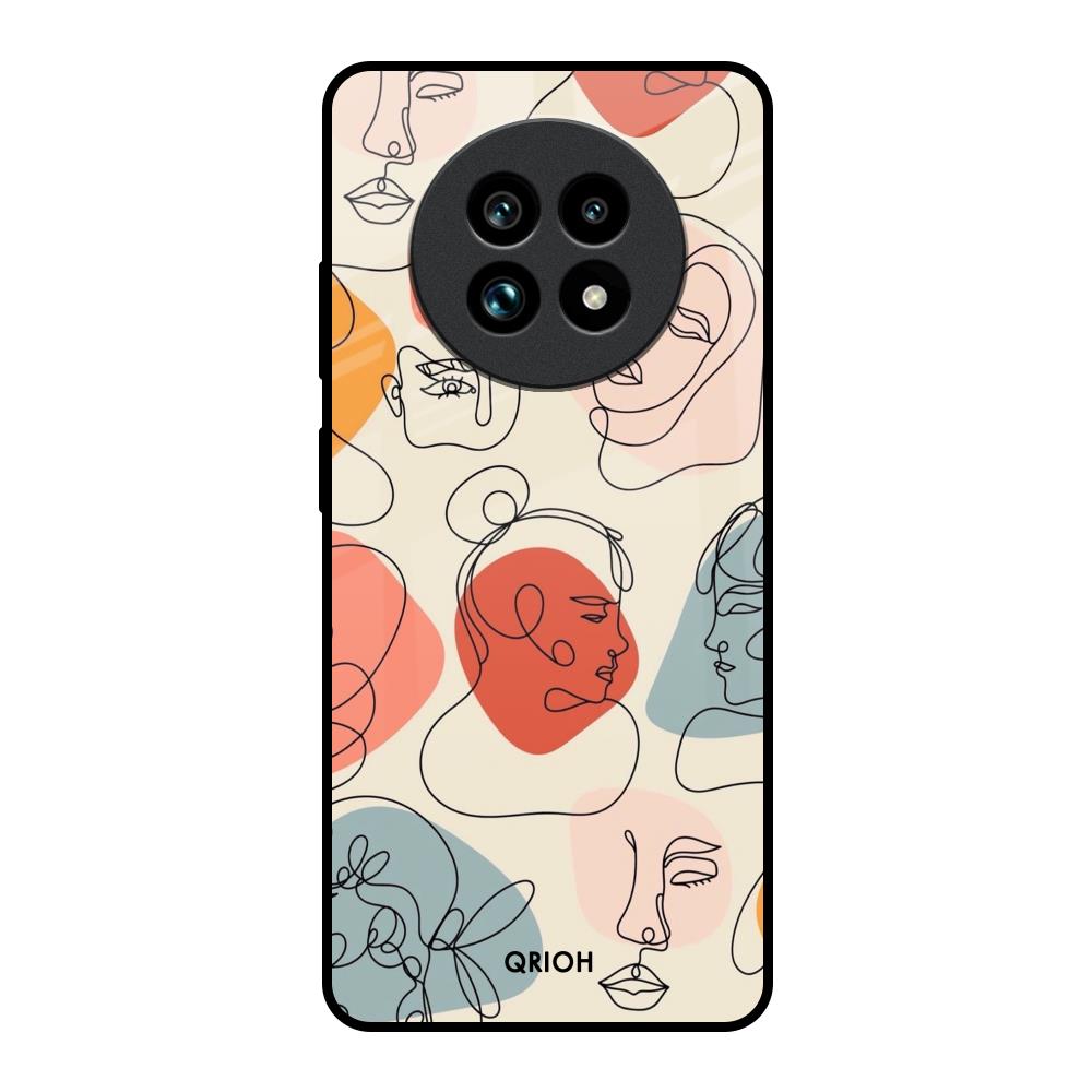 Abstract Faces Realme 13 Pro Plus 5G Glass Back Cover Online
