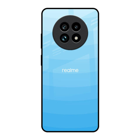 Wavy Blue Pattern Realme 13 Pro Plus 5G Glass Back Cover Online