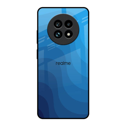 Blue Wave Abstract Realme 13 Pro Plus 5G Glass Back Cover Online