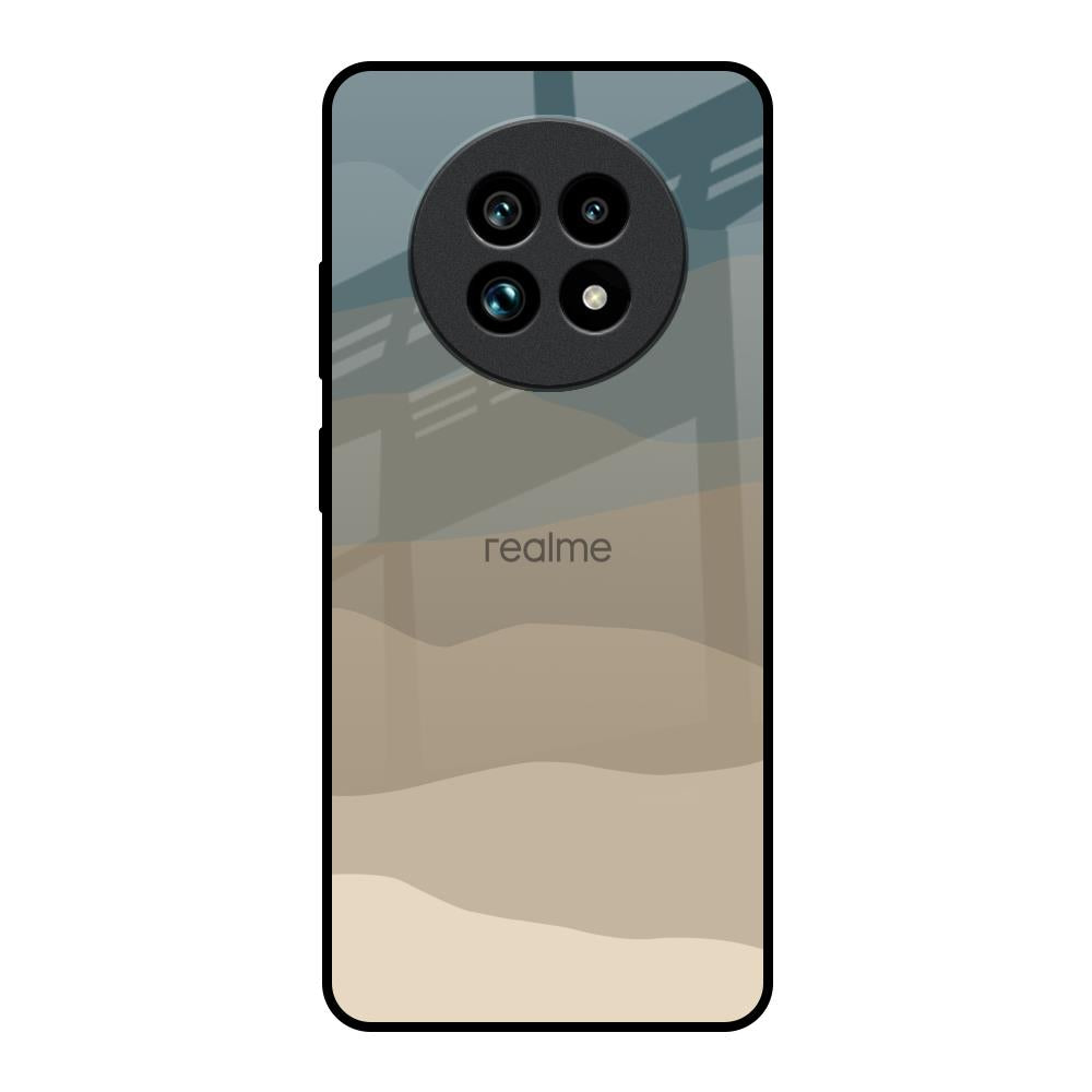 Abstract Mountain Pattern Realme 13 Pro Plus 5G Glass Back Cover Online