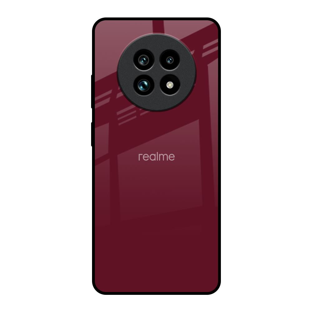 Classic Burgundy Realme 13 Pro Plus 5G Glass Back Cover Online