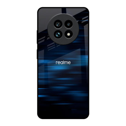 Blue Rough Abstract Realme 13 Pro Plus 5G Glass Back Cover Online