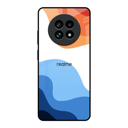 Wavy Color Pattern Realme 13 Pro Plus 5G Glass Back Cover Online