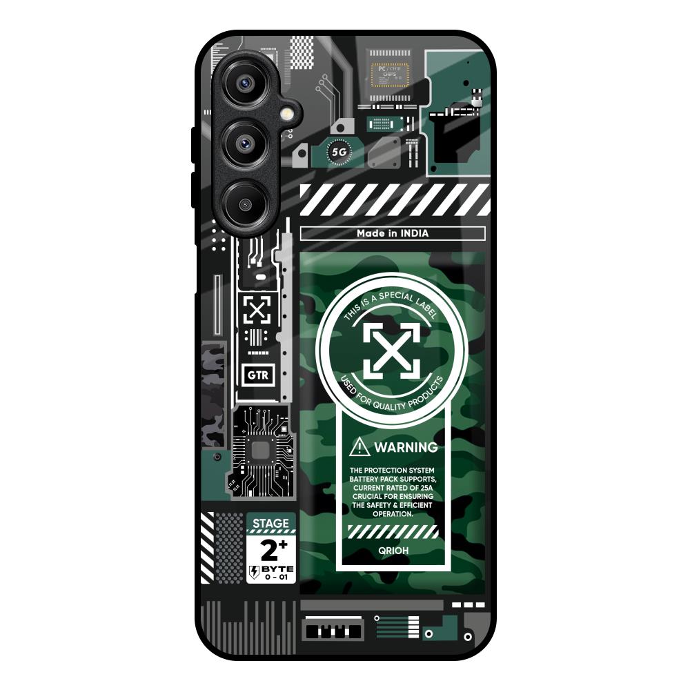 Green Camo Circuit Samsung Galaxy A16 5G Glass Back Cover Online