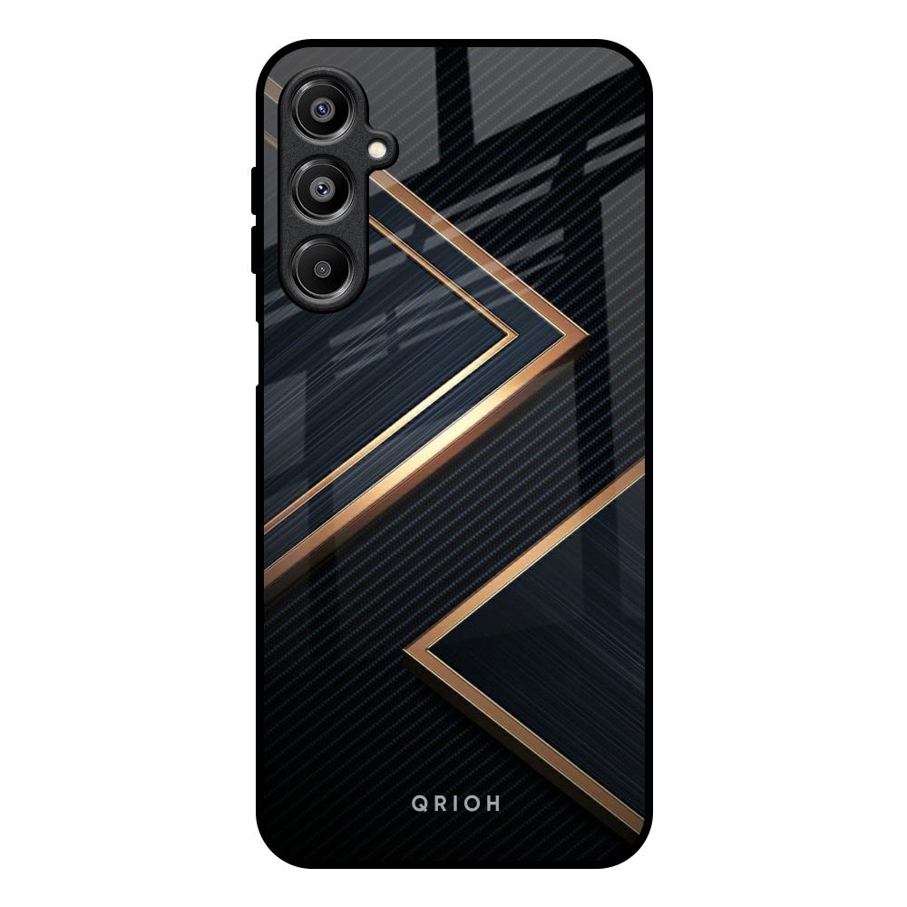 Sleek Golden & Navy Samsung Galaxy A16 5G Glass Back Cover Online